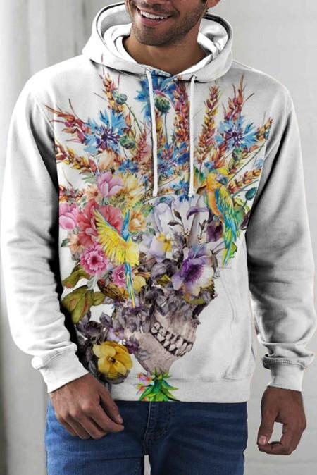 Skull Flowers Hoodie